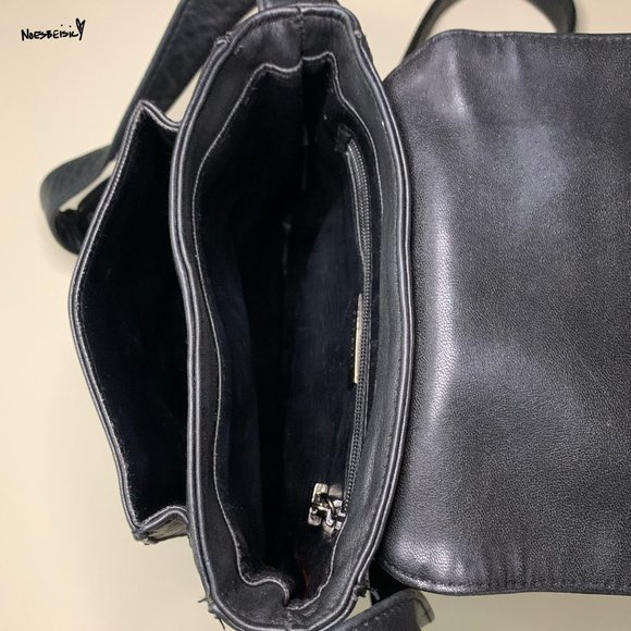 🚫SOLD•E✝️SY🚫 Vintage Perlina Leather Crossbody Bag - Picture 7 of 10